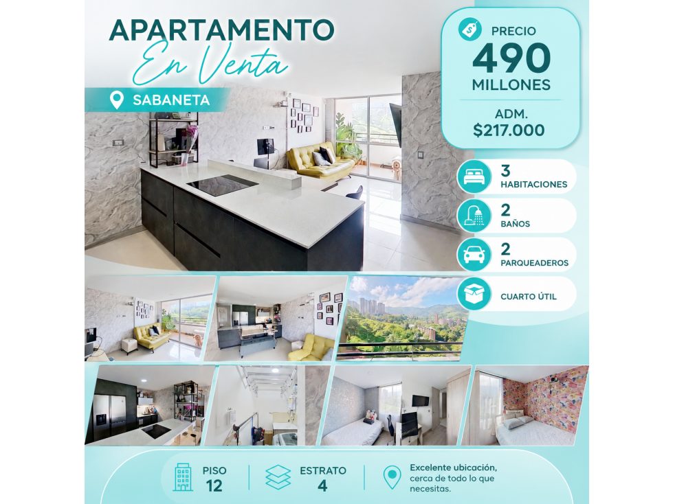 Vendo apartamento en Sabaneta