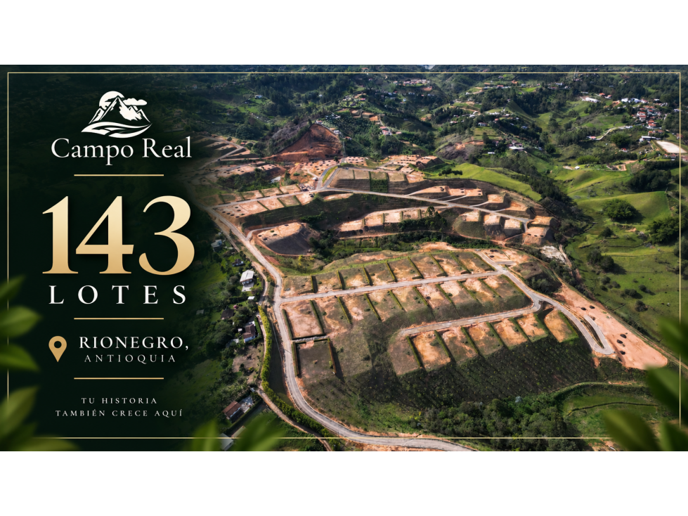 Lotes en Venta en Rionegro, Sector Autopista Medellín - Bogotá