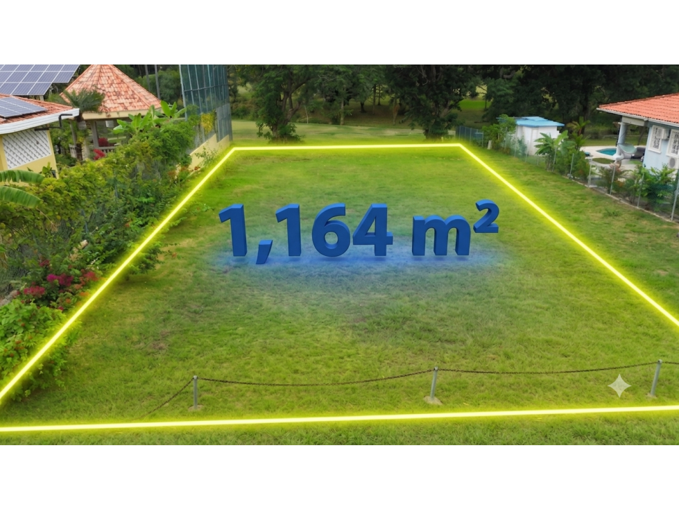 Terreno Frente a exclusiva cancha de golf USD115,000 Playa coronado