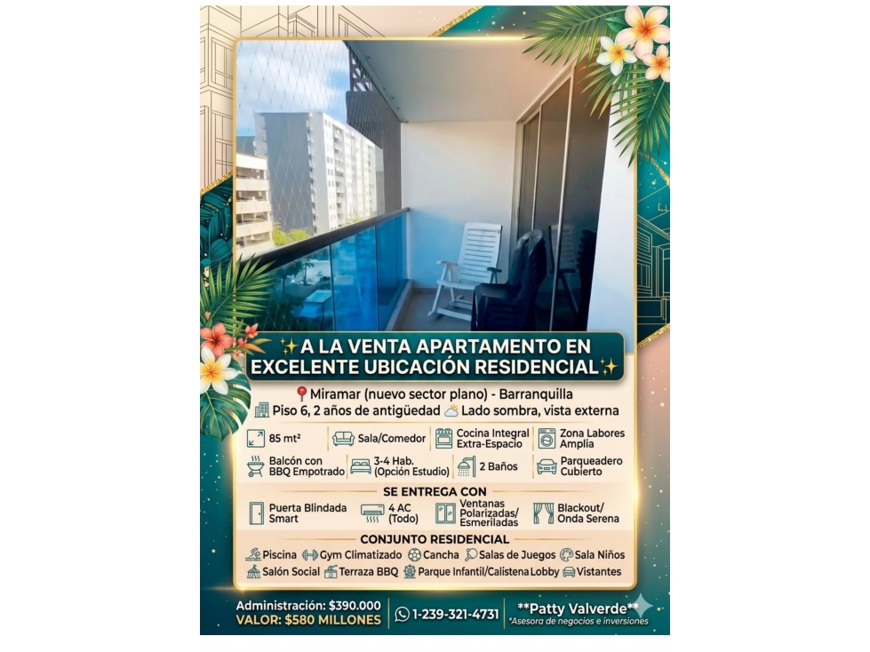 2611 LA VENTA APARTAMENTO EN EXCELENTE UBICACIÓN RESIDENCIAL