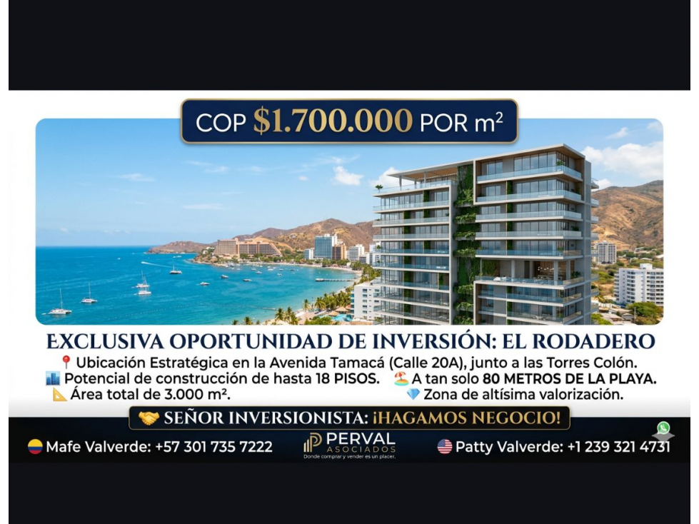 1610 LOTE ÉLITE EN EL RODADERO: EL PROYECTO QUE SANTA MARTA ESPERA