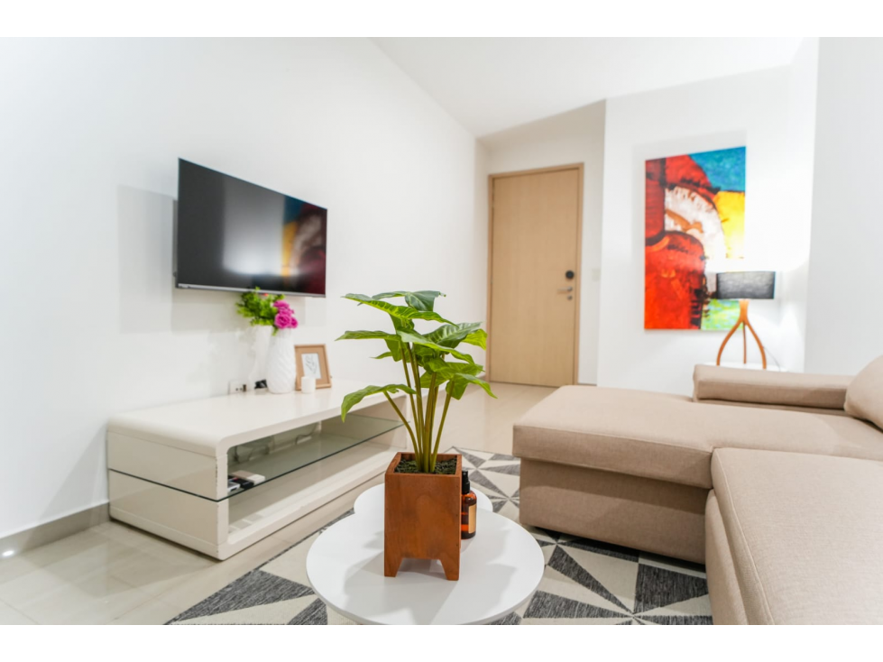 2242 APARTAMENTO EN VILLA SANTOS 85 M² AMOBLADO
