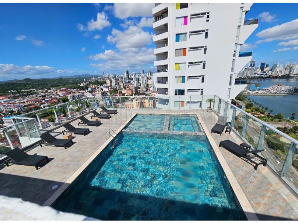 Apartamento amoblado de 1 recámara en alquiler en Avenida Balboa