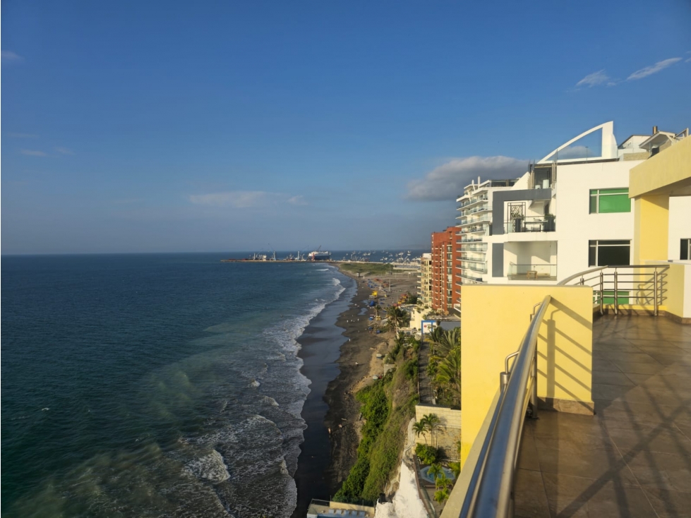 Depa a la venta frente al mar en Manta a minutos del Mall del Pacifico
