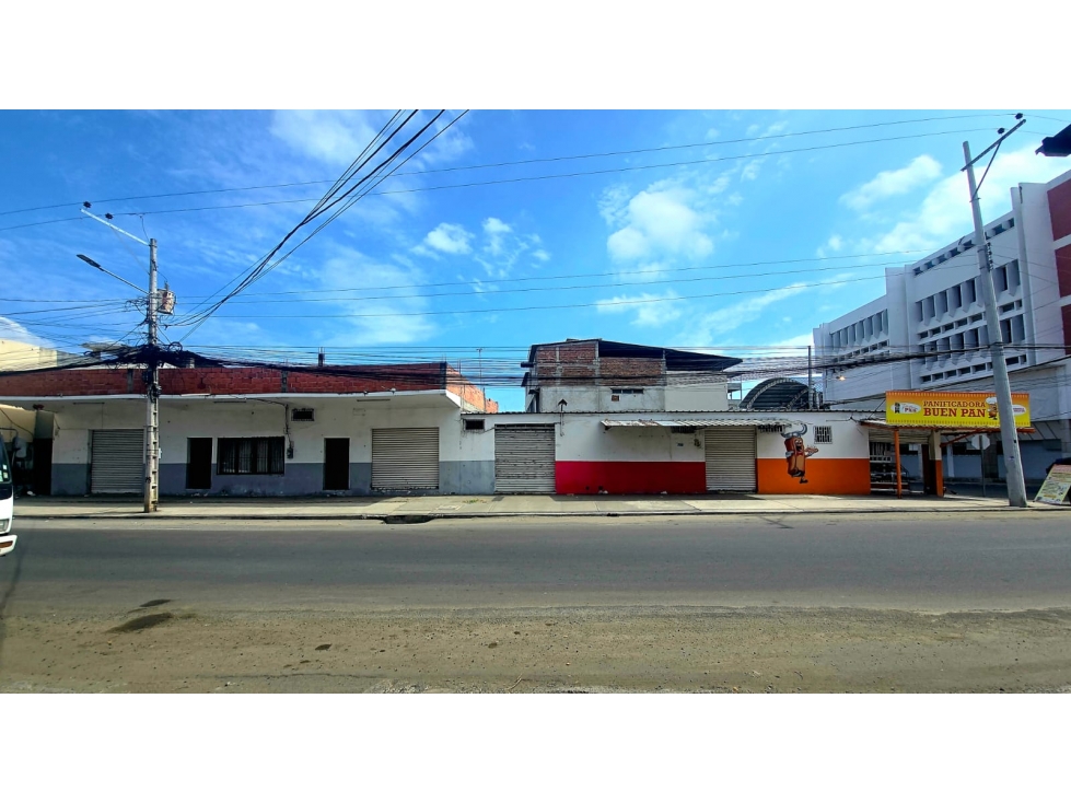 Vendo Terreno esquinero de 848m2 en el centro de Manta