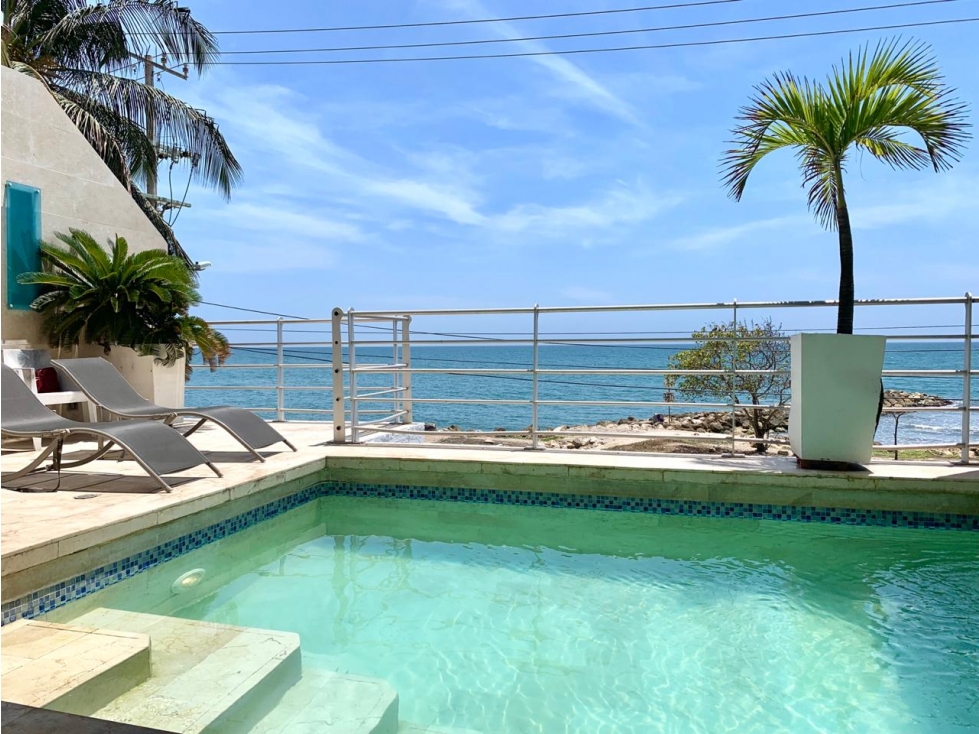 MANSION VENTA FRENTE AL MAR EN BOCAGRANDE CARTAGENA
