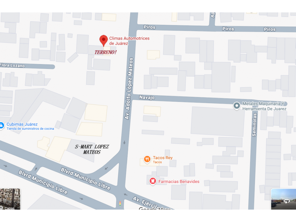 TERRENO EN VENTA AV. LOPEZ MATEOS - 5