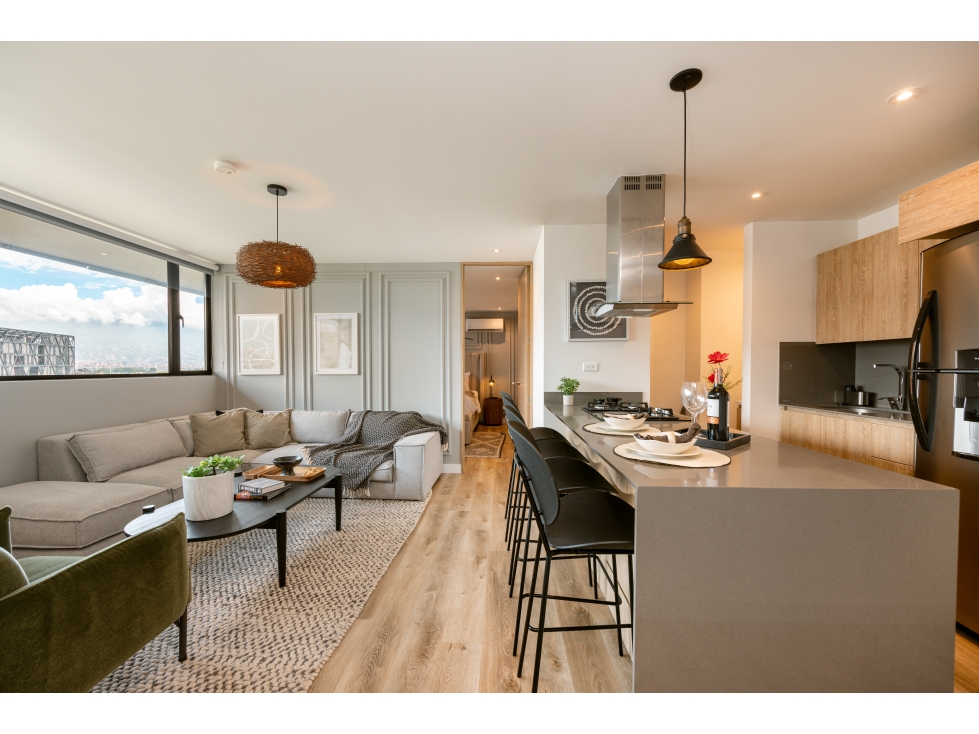 Apartamento de 2 habitaciones con renta corta autorizada en El Poblado