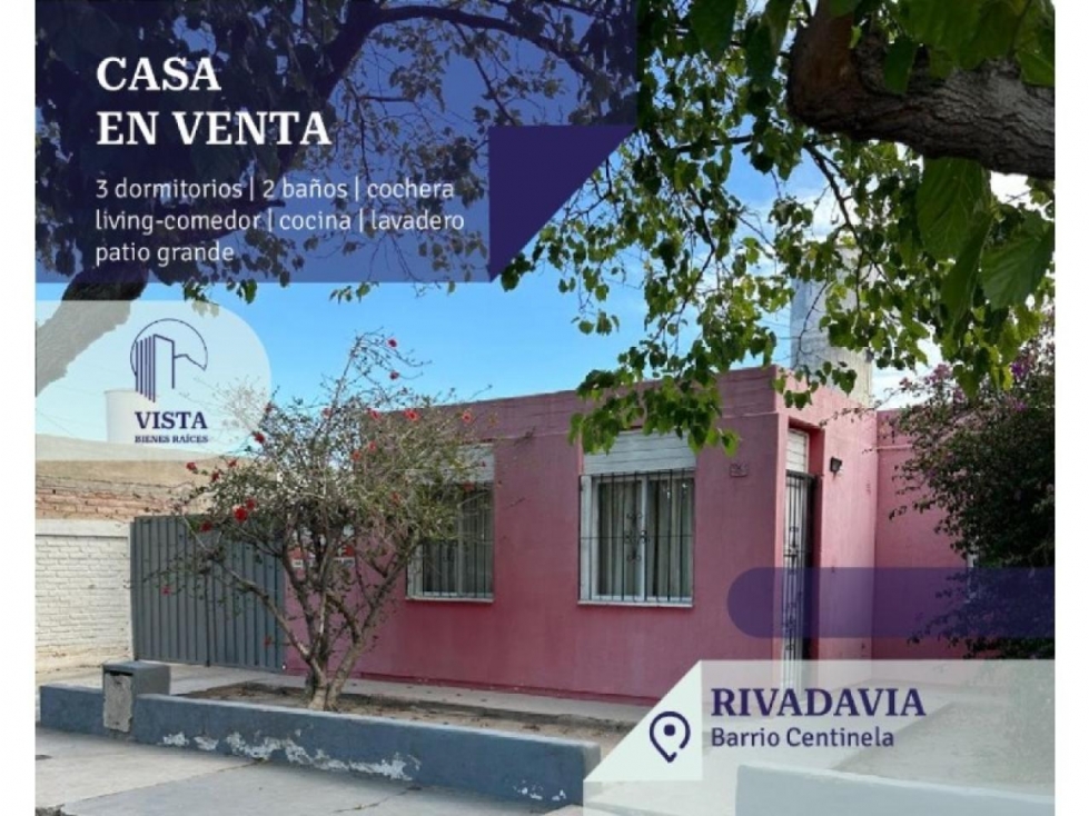 CASA EN VENTA BARRIO CENTINELA I - RIVADAVIA