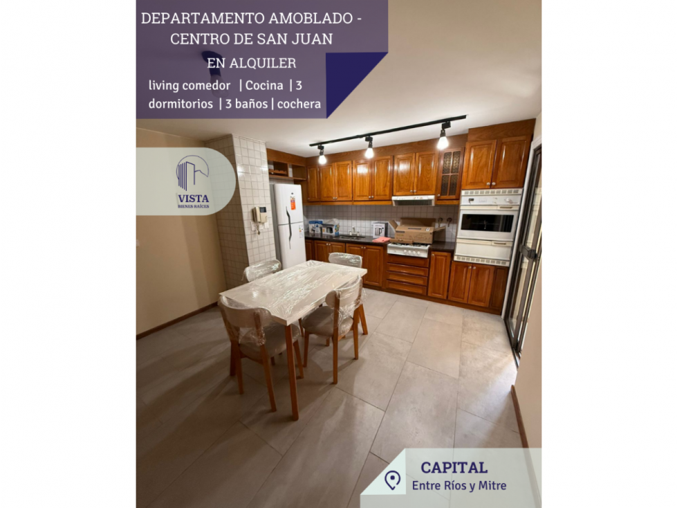 DEPARTAMENTO AMOBLADO EN ALQUILER - CAPITAL