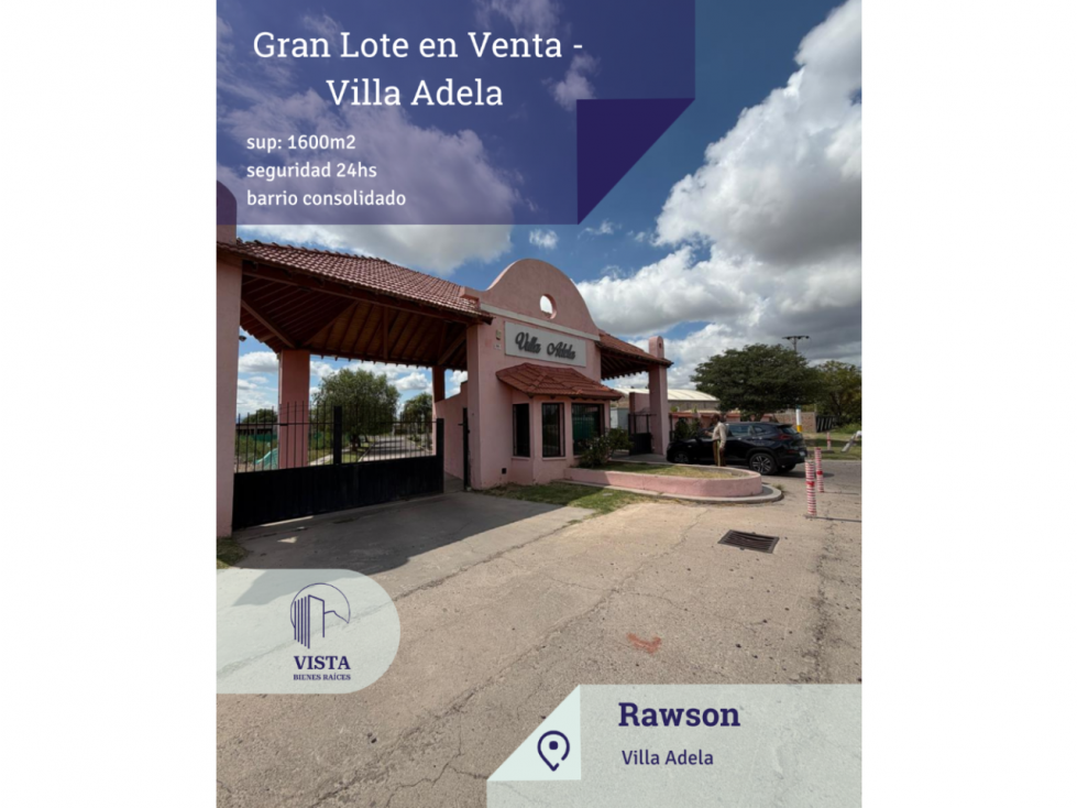 LOTE EN VENTA B° PRIVADO VILLA ADELA - RAWSON - 1