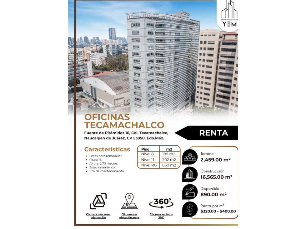 EXCELENTES OFICINAS TECAMACHALCO - 2