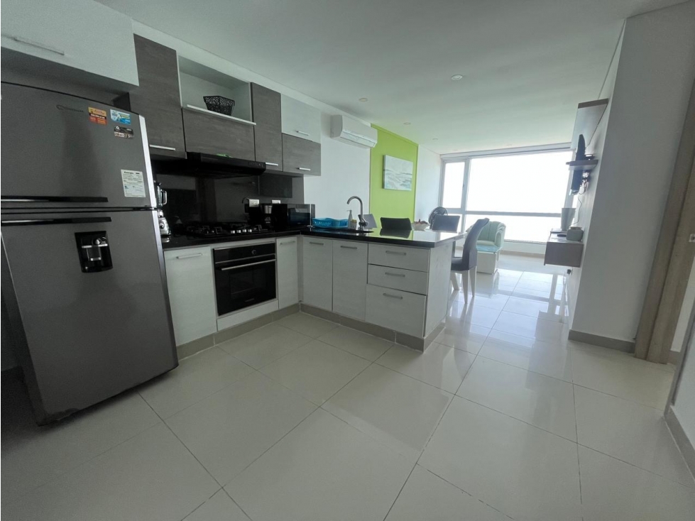 Venta de apto de 1 alcoba Cartagena con vista al mar - 1