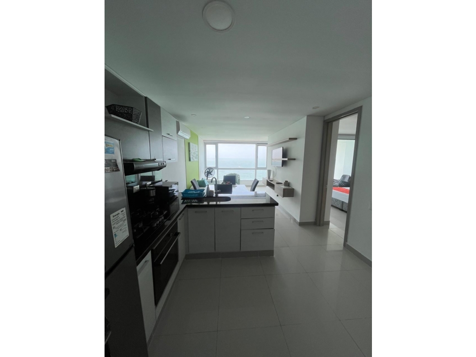 Venta de apto de 1 alcoba Cartagena con vista al mar - 3