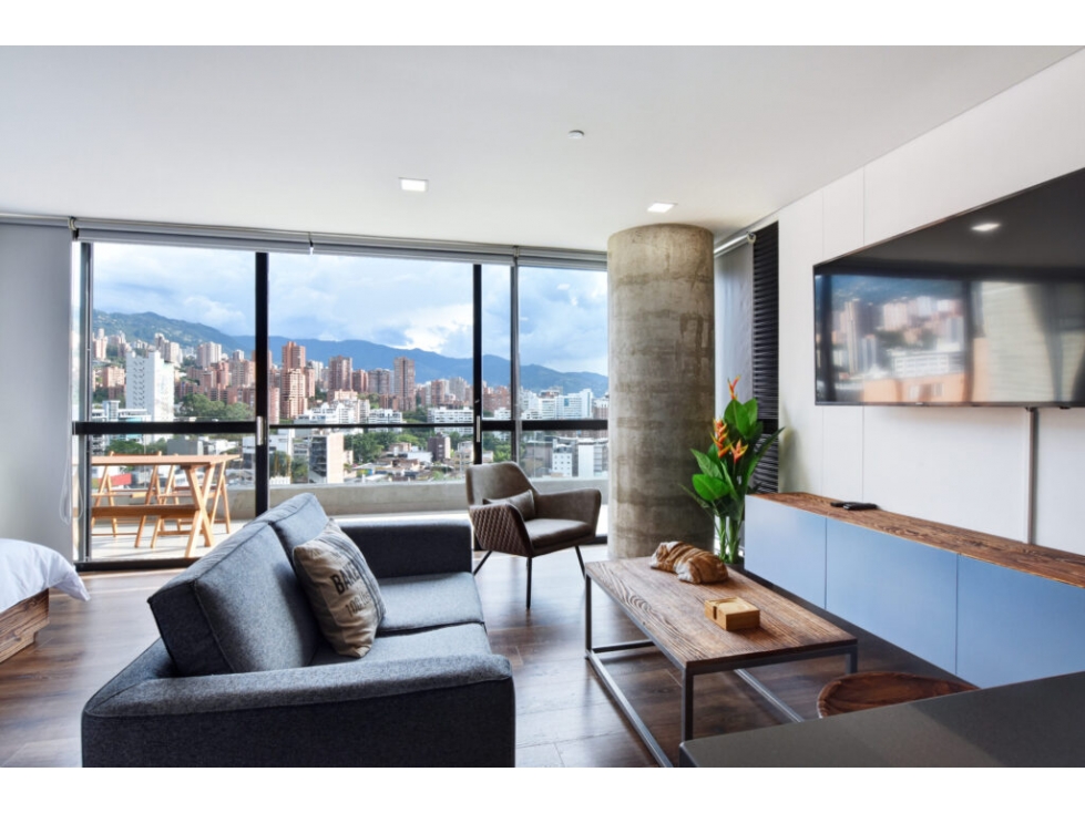PLU-2319 APARTAMENTO TIPO LOFT POBLADO AMOBLADO