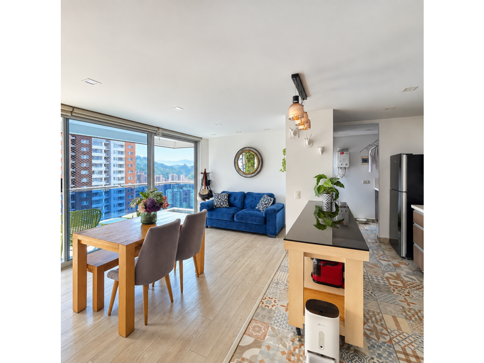 Apartamento en venta con estudio y gran vista, Las Lomitas, Sabaneta — foto 5