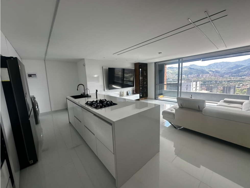APARTAMENTO MEDELLIN POBLADO PISO ALTO MODERNO VISTA EN CIUDAD DEL RIO — foto 6