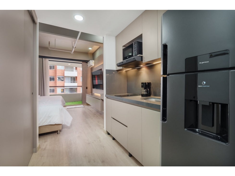 APARTAESTUDIO AMOBLADO TIPO LOFT SABANETA CERCA AL EURO RENTAS CORTAS — foto 4