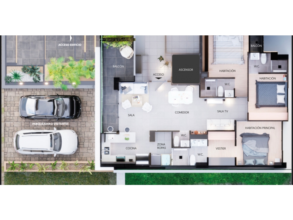 APARTAMENTO BELEN LA PALMA APLICA PARA RENTAS CORTAS PROXIMO A ENTREGA — foto 5
