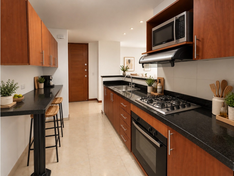 APARTAMENTO ENVIGADO SECTOR CUMBRES PISO ALTO — foto 3