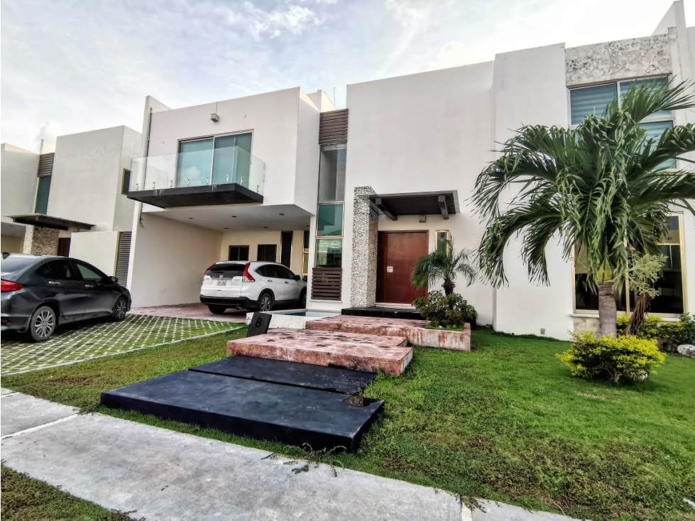 RENTA CASA CON ALBERCA ACCESO A PLAYA 4 RECAMARAS CLUB AZUL CARMEN — foto 2