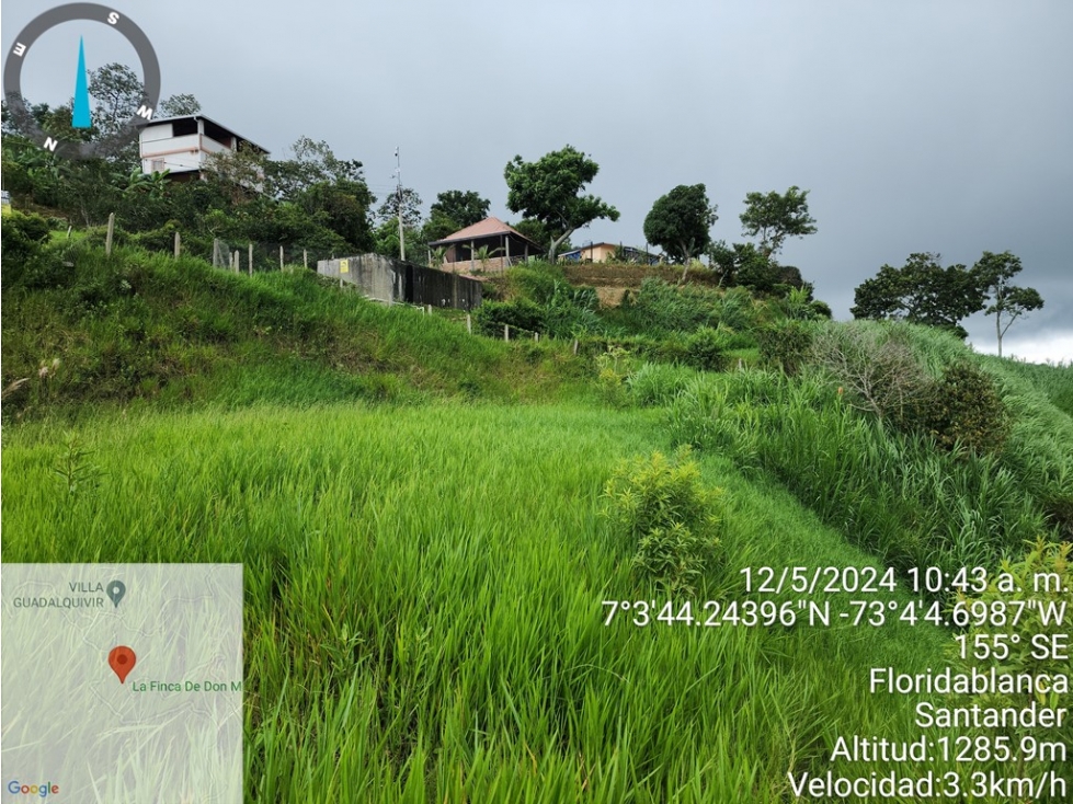 LOTE EN VENTA FLORIDABLANCA GUADALQUIVIR - EXCELENTE VISTA - 6