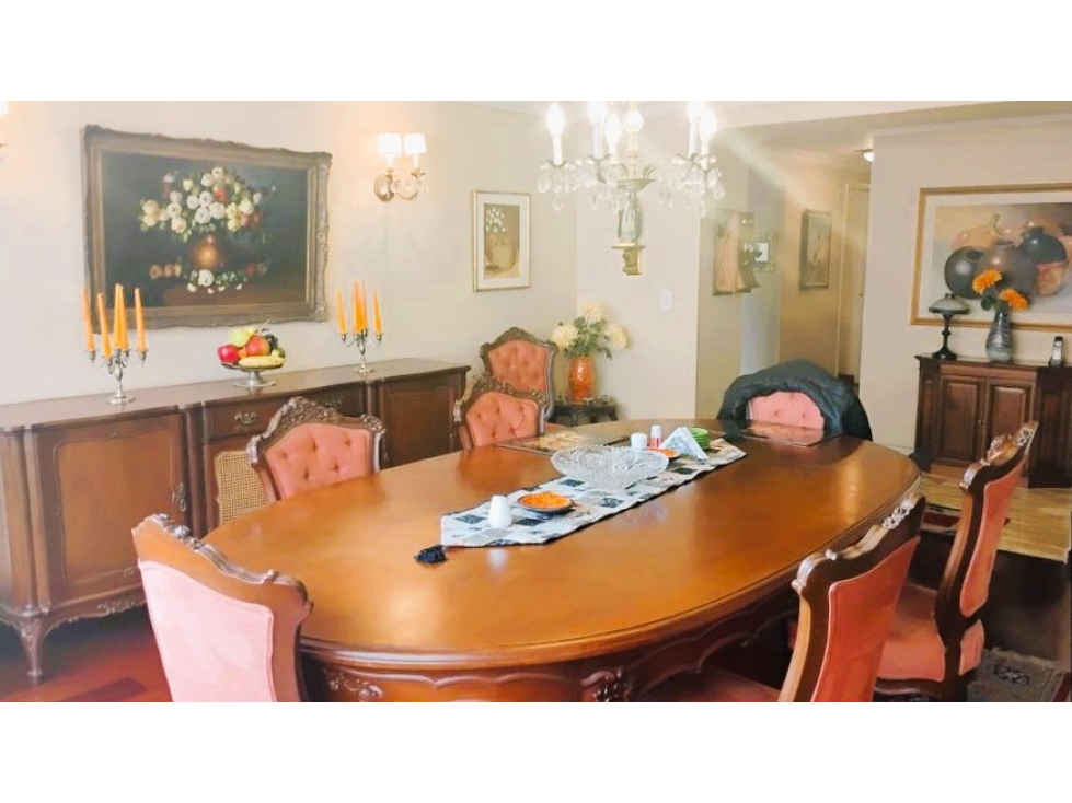 CHICO APARTAMENTO AMOBLADO EN ARRIENDO 201M2 - Sala con chimenea — foto 4