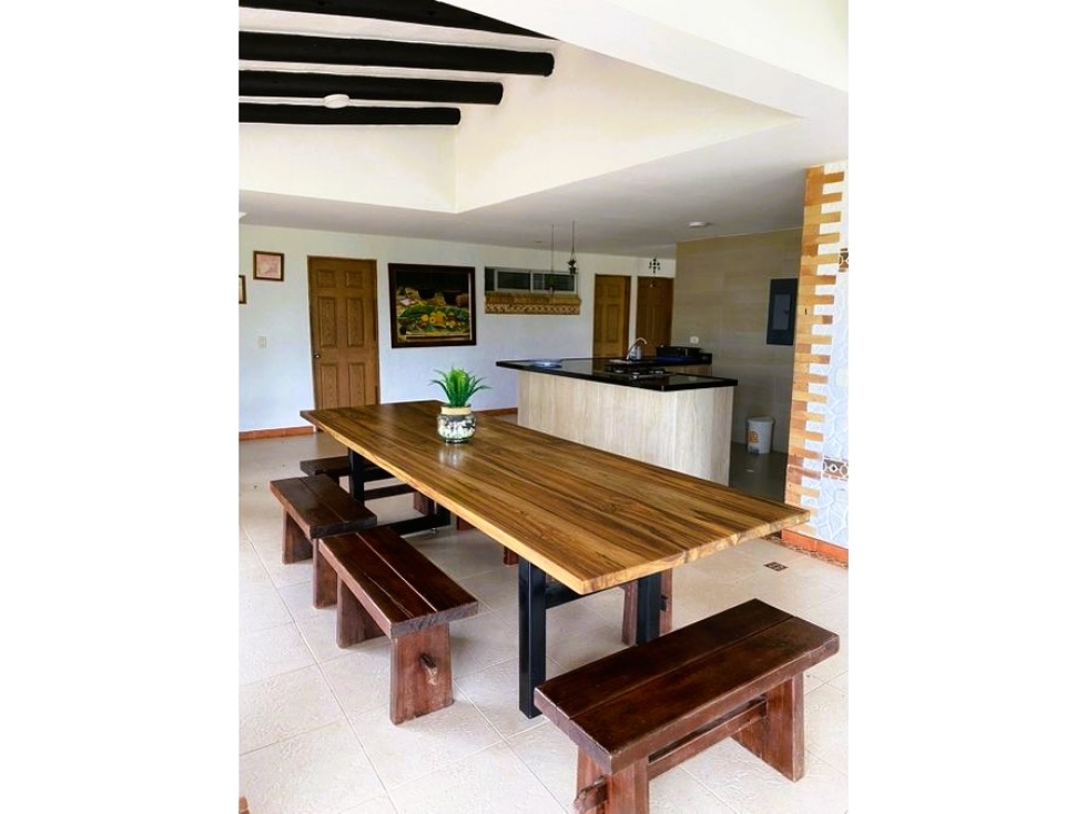 LA VEGA FINCA CON CASA CAMPESTRE EN VENTA 6560M2 - Piscina y Kiosko — foto 4