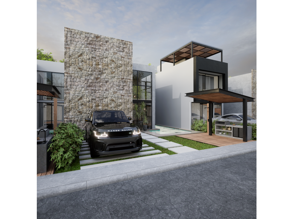Preventa-Casa Estilo Moderno en Fraccionamiento Brisas De Cuernavaca,