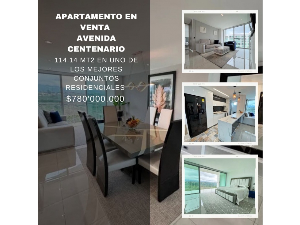 Apartamento en venta avenida centenario