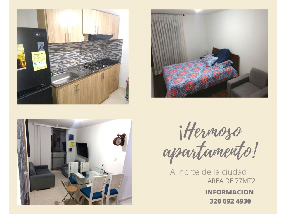 APARTAMENTO EN EL NORTE DE LA CIUDAD 40-22