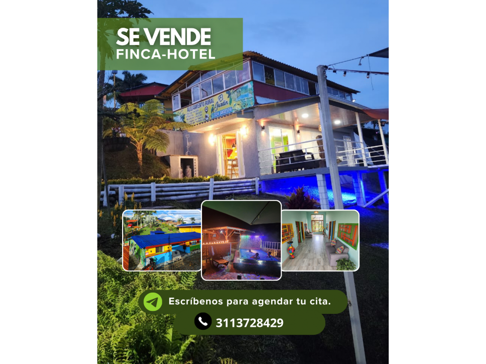 Finca-Hotel Filandia. Excelente oportunidad de inversión turística
