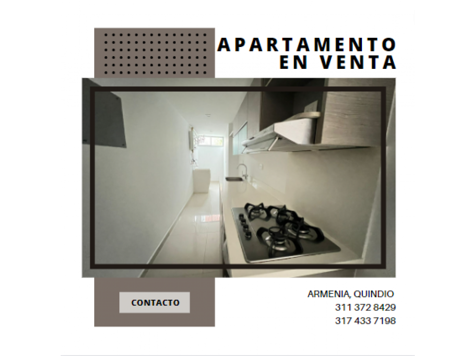 APARTAMENTO DE 2 HABITACIONES EN EL NORTE DE ARMENIA 41-232