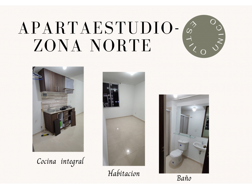APARTA ESTUDIO- ZONA NORTE