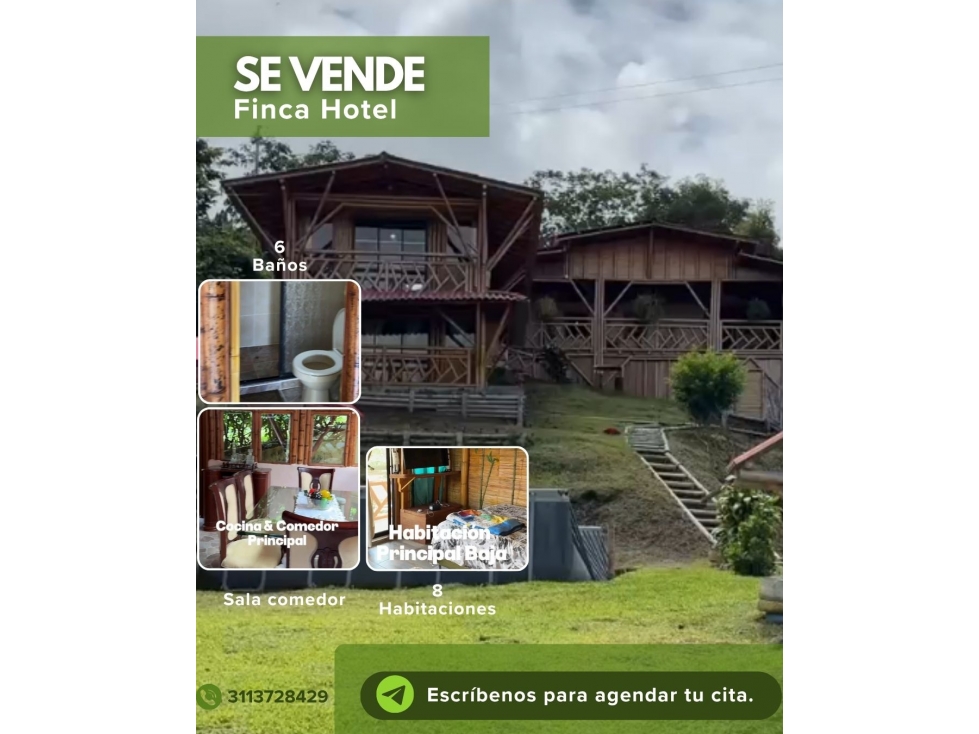 Finca Hotel Filandia en venta!
