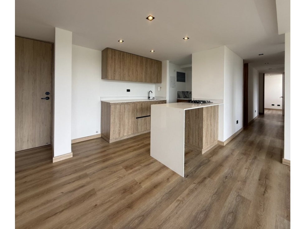 Apartamento moderno vista panorámica zonas comunes completas