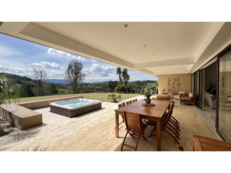 Casa campestre en venta el Retiro acabados jacuzzi vista panoramica — foto 2