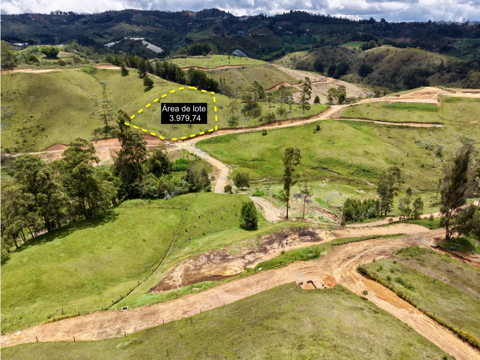 Lote en venta parcelación san vicente ferrer valorización financiación