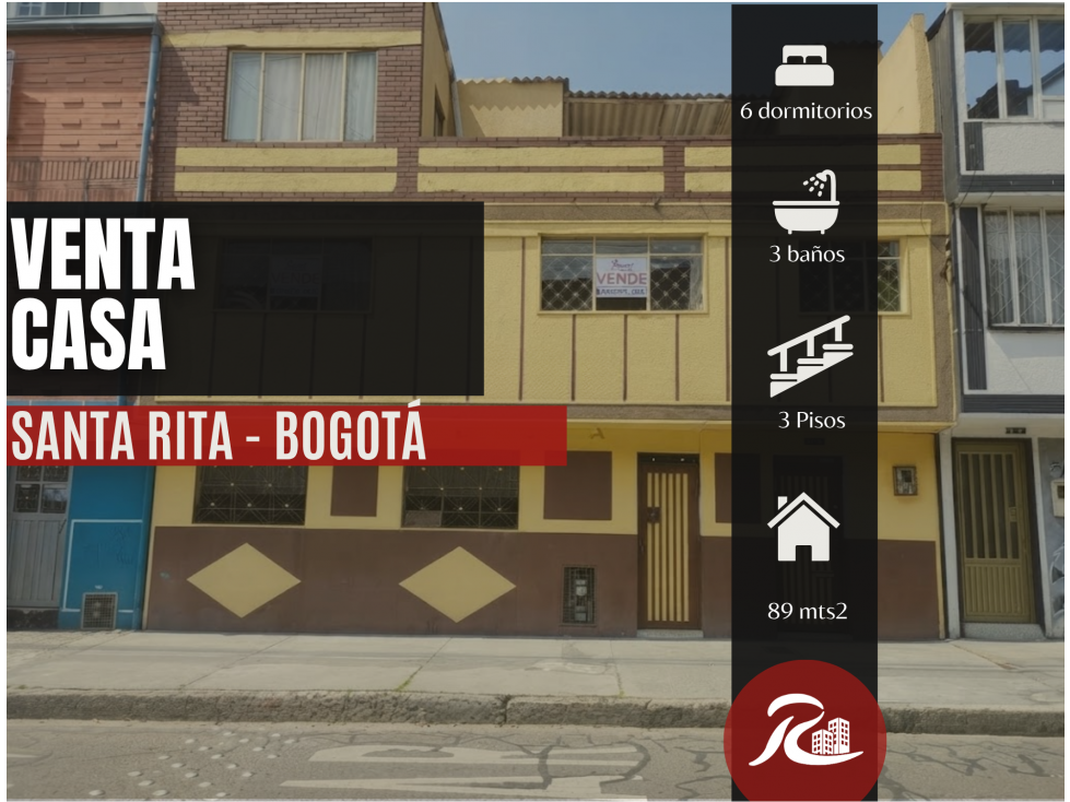 Venta Casa Santa Rita | 3 niveles | Bogotá