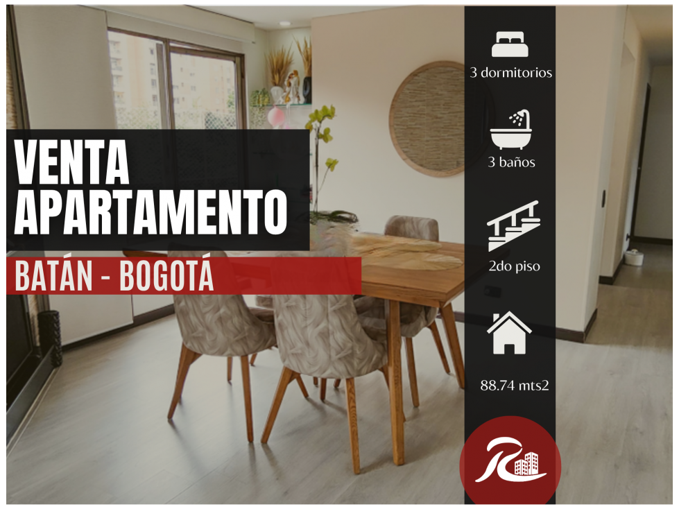 Venta Apartamento Batán | 88m² | 3 Hab + Estudio | Doble Garaje