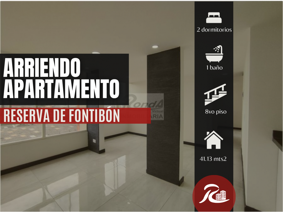 Arriendo Apartamento Reserva de Fontibón | Piso 8 con Ascensor