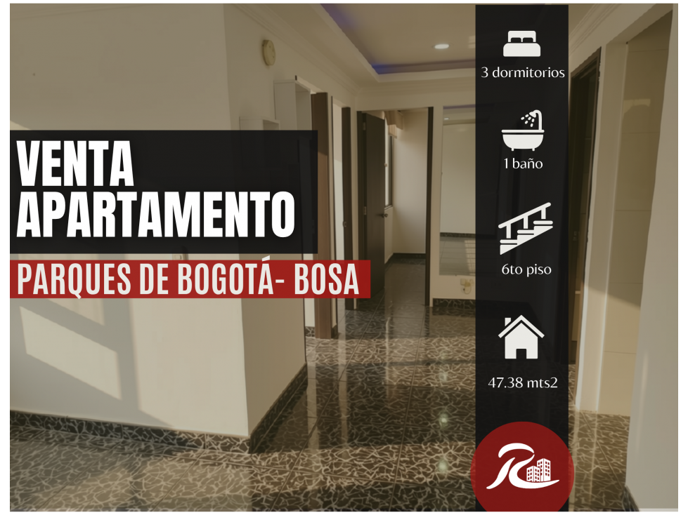 Venta Apto Parques de Bogotá Bosa | 47m² | 3 Hab Vista Exterior