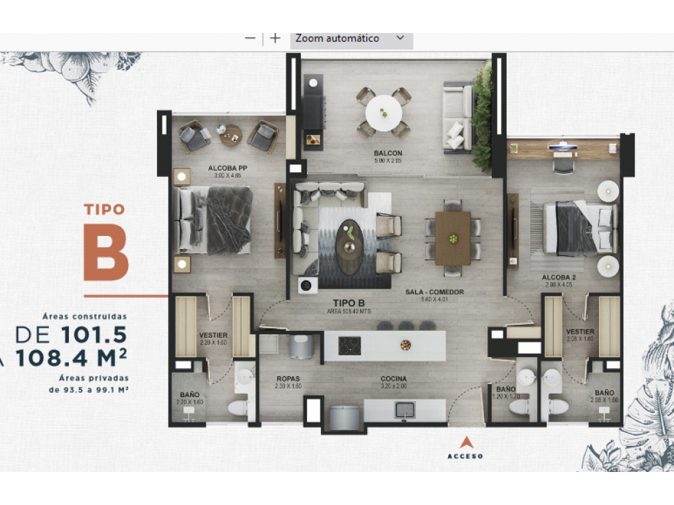 Apartamento de Lujo en Sajoni - Para estrenar 101 mts2 +36 de terraza — foto 5