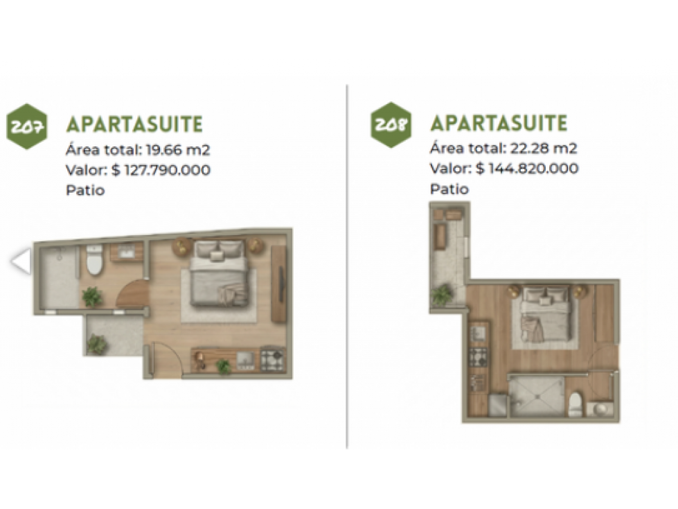 APARTAMENTOS Y APARTASUITES BIEN UBICADOS PARA LA VENTA EN CALDAS — foto 6