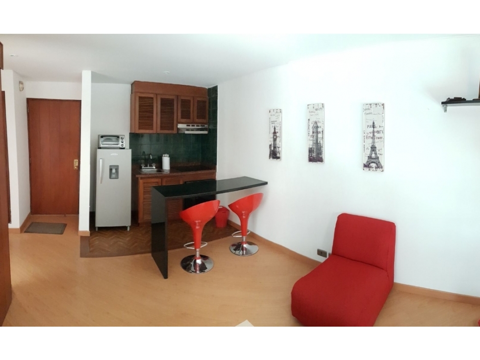 ARRIENDO APARTAESTUDIO BOGOTA CHICO AMOBLADO