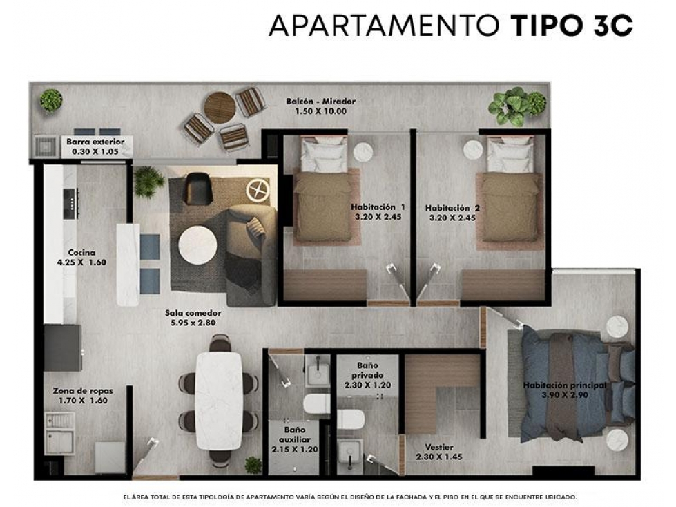 Cesión apartamento Cormorán