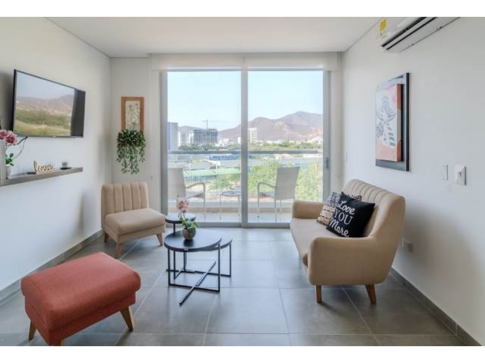 VENDO APTO. AMOBLADO STA. MARTA - P. SALGUERO - 78 M2 - 2H - $740 MILL — foto 2