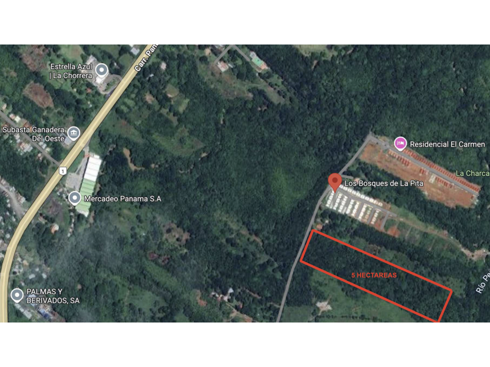 TERRENO / PANAMA OESTE / VILLA CARMEN / 5 HECTAREAS PARA INVERSION JC - 1