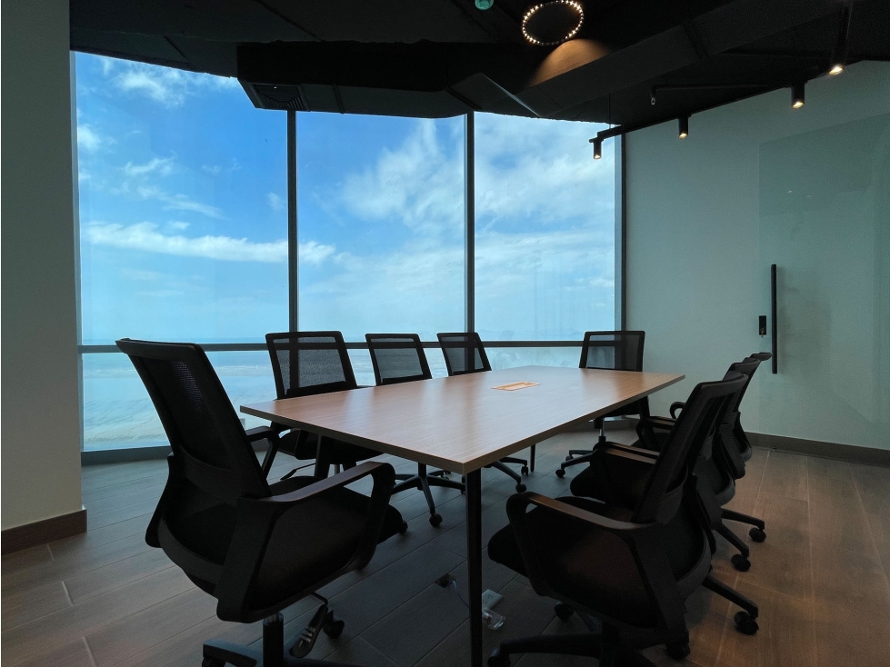 SE ALQUILA OFICINA EN COSTA DEL ESTE VISTA AL MAR 138M2 AMOBLADO
