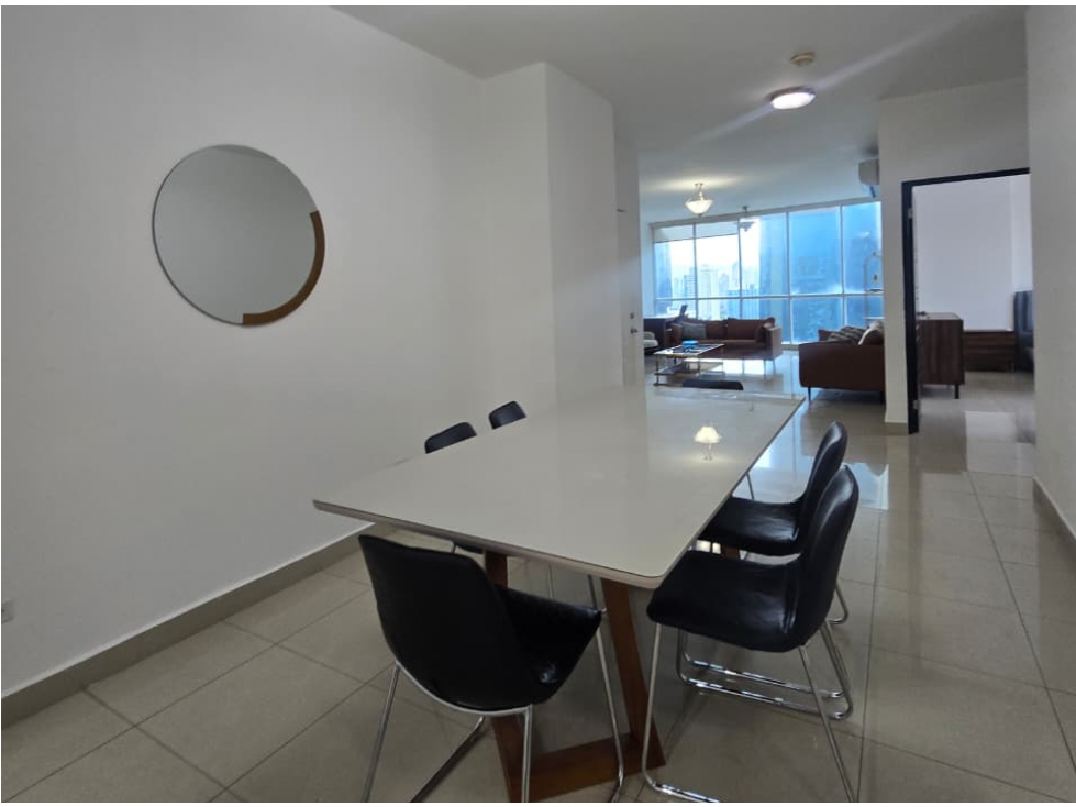 SE ALQUILA APARTAMENTO OBARRIO GALERIA 1 169M 3 HABITACIONES AMOBLADA
